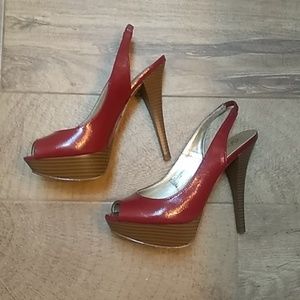 Crazy sexy red 🔥 platform slingbacks